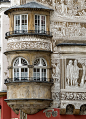[facade的公寓] 文艺复兴时期的facade的公寓称为“在鹌鹑的窝下面”在莱格尼察,波兰
