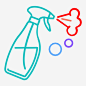 喷雾器洒水器去除剂图标_88ICON https://88icon.com 喷雾器 洒水器 去除剂 水滴 细雨 消毒剂 清洁剂 瓶子 蒸汽 清洁轮廓