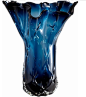 Large Cobalt Blue Art Glass Vase - transitional - Vases - Pizzazz! Home Decor, LLC