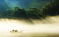 General 2560x1600 forest boat mist reflection sunlight trees