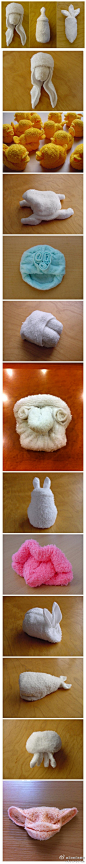 【日本奇特的叠毛巾技术】你以为叠一朵花就完了？日本艺术家Isamu Sasagawa 会告诉你叠毛巾也可以千变万化，也可以很精彩。普通的毛巾在宅男手中只是一坨，而在艺术家手中便可以任何东西，从小动物，到小用品~