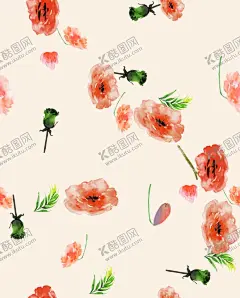 大牌花手绘花 【酷图网】荷叶,扎染,手绘,花,叶子,大牌花,花朵,玫瑰,百合