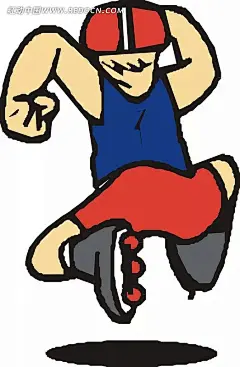 轮滑运动员背影EPS素材|插画|卡通|生活百科|矢量|矢量素材|矢量素材　矢量花朵|情人节矢量素材矢量图|矢量素材矢量罂粟花纹|矢量森林矢量素材