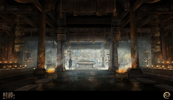 《封神三部曲》场景概念设计一-花瓣网