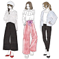 トレンドアイテム3本勝負☆男ウケ VS 女ウケ　コーディネート対決！ https://moteco-web.jp/?p=49989
イラスト描かせていただきました
#art #draw #illustration #illust #illustrator #watercolor #art #draw #fashion #fashiongirls #miyamaayumi #ミヤマアユミ #イラスト #ファッションガールズ