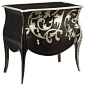 Motif Chest in Black and Silver eclectic dressers chests and bedroom armoires