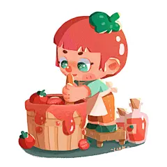 果蔬农场-系列小场景插画儿童插画Lian利安 - 原创作品 -  
