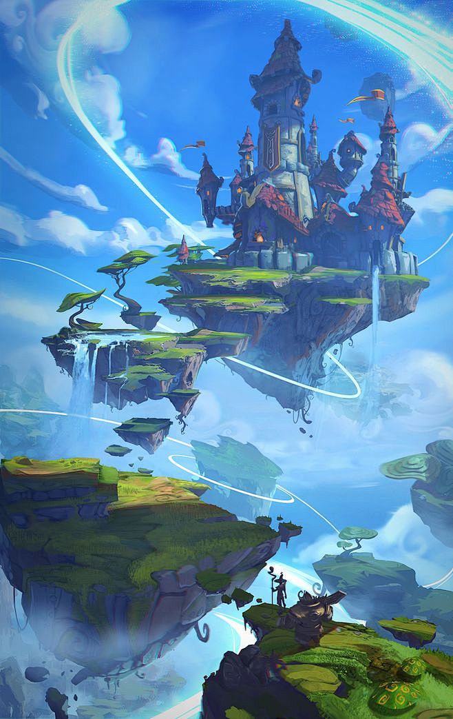 场景画背景画插画