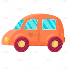 手绘-母婴用品-小汽车