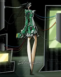 Photo shared by Stanislav Senchuk on January 26, 2024 tagging @danielroseberry, @schiaparelli, @drawadot, @hana.soukupova, and @vogueczechoslovakia.