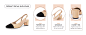 Womens Slingback Kitten Heels Low Chunky Heel Splicing Toe Office Wedding Dress Pumps Shoes