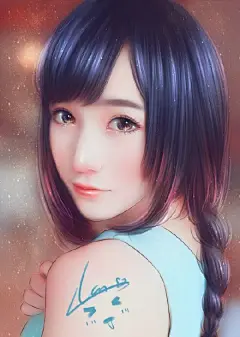 #ps教程#动漫CG插画风照片绘画效果！摄影后期照片的插画风处理思路及方法，详细实用，对头发、背景、脸部细节刻画比较详细！对这种风格感兴趣的，可以借鉴学习，转需~