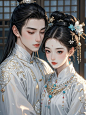 月夜啸声AI试验-古代情侣