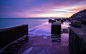 sunset coast purple cubes sea - Wallpaper (#2886459) / Wallbase.cc