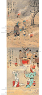 74张传统中国古画风俗习惯图片jpg素材365行百姓工笔民俗-淘宝网