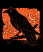  Scary Halloween Raven T-Shirt