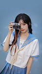 萌妹子JK制服元气可爱迷人写真