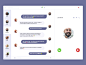 Chat/Messaging UI Inspiration — Muzli -Design Inspiration — Medium : via Muzli