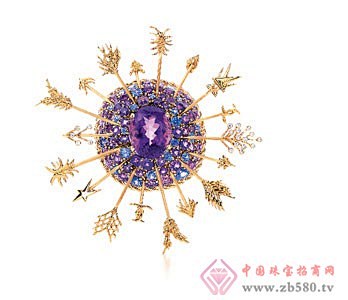 Ｔｉｆｆａｎｙ＆ｃｏ.蒂芙尼紫水晶胸针