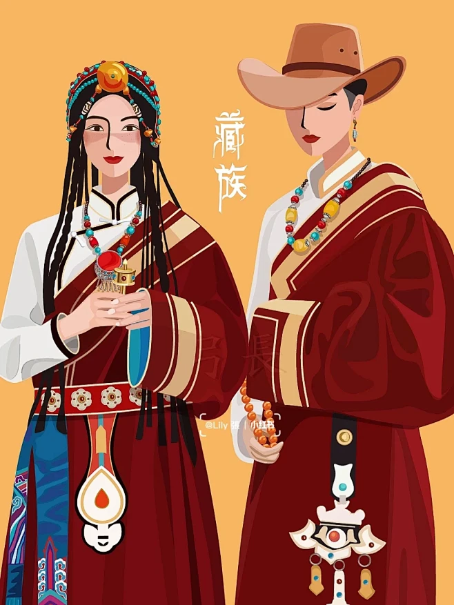 藏族合集 | 太喜欢藏族服饰了-花瓣网