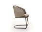 Cantilever chair with armrests CENTRAL PARK | Cantilever chair by Ditre Italia