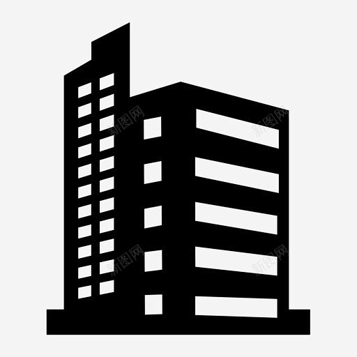 建筑公寓城市图标 免费下载 页面网页 平面电商 创意素材
