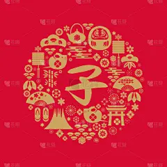 2020,春节,幸福,传统,贺卡,灯笼,中国灯笼,新年前夕,模板,传统节日