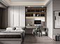 现代卧室max2014，vr渲染器-室内设计-拓者设计吧