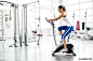 Aerobics spinning woman exercise workout at bikes gym