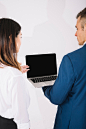 Business people working with laptop