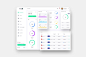 互联网金融交易数据统计UI界面模板-白色背景 fib Finance Dashboard Ui Light - P