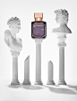 Antiquity : Fragrances shot with statues from ancient Greece and Rome