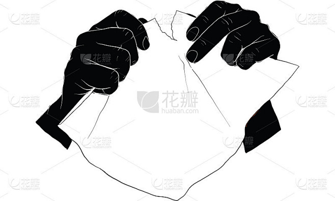 手撕纸矢量