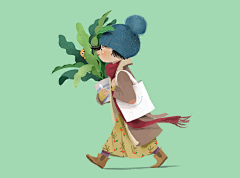 晓甜椒~采集到人物插画