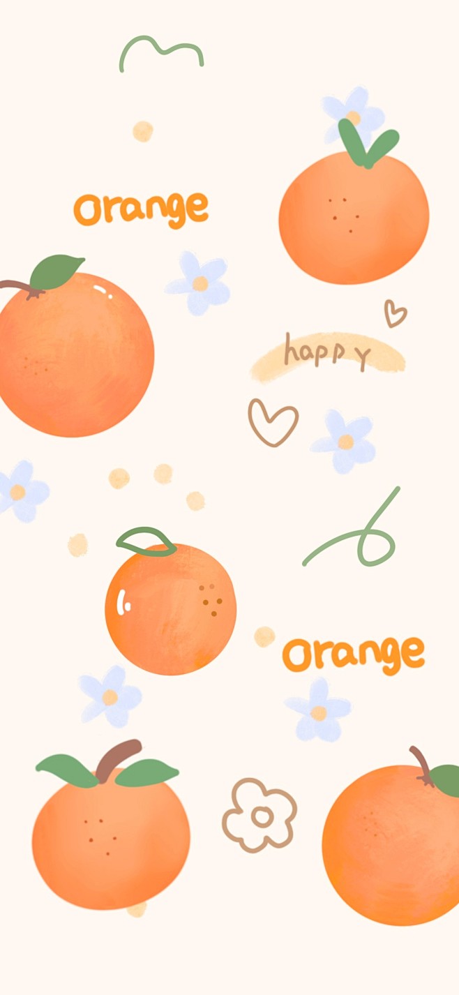 卡通 手机壁纸 水果 水彩 cr：一番甜...