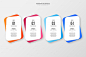 Free vector colorful infographic options template