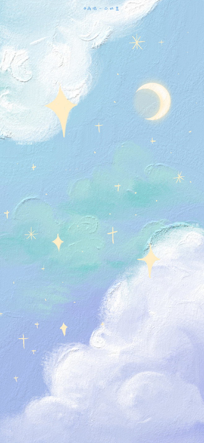 油画风壁纸｜画师:@再喝一口奶盖 朝朝辞暮 尔尔辞晚 碎碎念安安…．