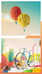 YOGURTERIAS DANONE V2 : Yogurteria Danone confided us again their summer campaign.they raffled bikes, so we created and amazing and colorfulworld using all their toppings.take the bike and go to discover it!Agency: Microbio GentlemanArt direction and Crea