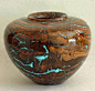 Richard Fitzgerald | Spalted Oak Burl with turquoise inlay.: 