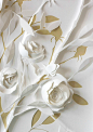 In Bloom : Roses in Bloom, work size 50x50 cm