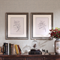 田园植物装饰画-美式装饰画-客厅装饰画,墙画,黑白装饰画-Harbor House家居