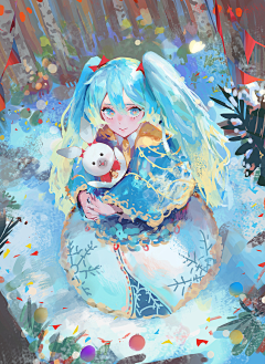 环艺小白白白白采集到是时候为『初音』开一个画板了