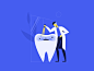 doctor tooth dentist web vector ui treatment illustration doctor