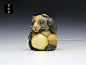 狸 : 山鹿,Yamaga,狸,現代根付,Contenporary Netsuke