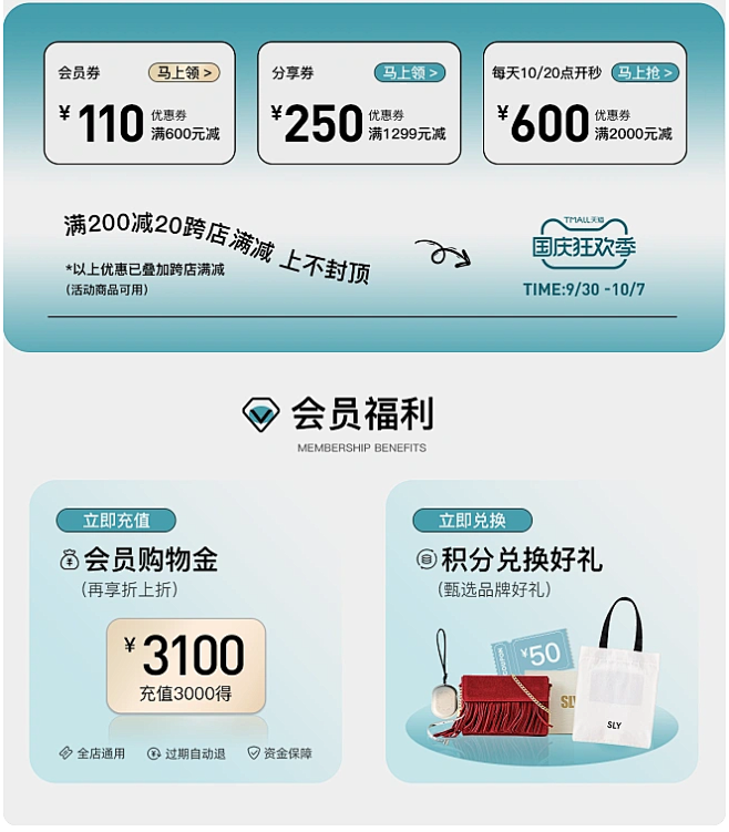 SLY旗舰店-优惠券-国庆狂欢季