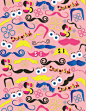 SpongeBob Patterns : SpongeBob type treatments, patterns, and mock-ups designed during my internship at Nickelodeon, 2013-2014.