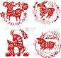 绵羊,背景分离,美术工艺,传统节日,山羊,动物,中国,2015年,绘画插图,新的