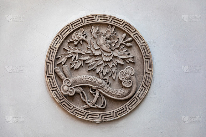 中国古代建筑墙上的浮雕装饰
