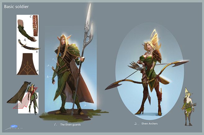 Elf soldier design 1...