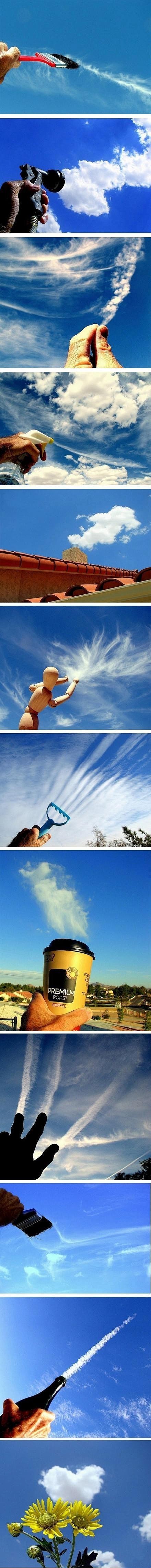 广告也疯狂：和天空拍照，需要的就是创意！